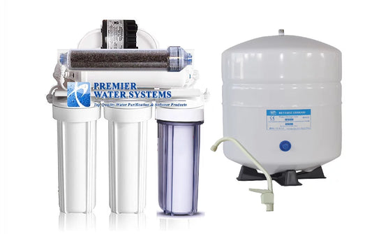 & Pump+ Reverse Water Outlet 0 setup 6 Dual (Drinking Osmosis PPM Aquarium GPD with Stage 100 Use (RO/DI) Reef/Deionization) - Permeate Tank